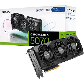 12GB PNY GeForce RTX 5070 Overclocked Triple Fan Aktiv PCIe 5.0 x16