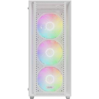Gamdias Aura GC2 Elite ARGB Midi Tower ohne Netzteil weiss
