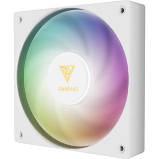 Gamdias Notus M1-1201 WH ARGB 120x120x25mm 400-1600 U/min weiß