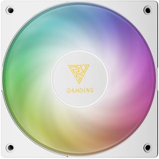 Gamdias Notus M1-1201 WH ARGB 120x120x25mm 400-1600 U/min weiß