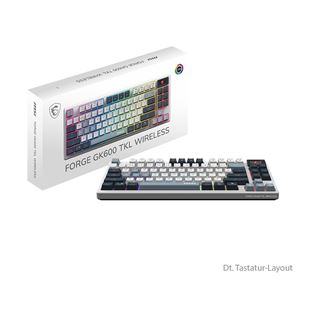 MSI FORGE GK600 TKL KTT Purple Star USB und Bluetooth Deutsch