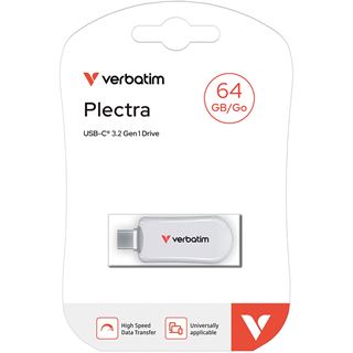 64 GB Verbatim Plectra weiss USB-C 3.0