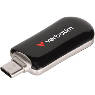64 GB Verbatim Plectra schwarz USB-C 3.0