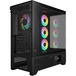 Gamdias Atlas P2 CG Midi Tower ohne Netzteil schwarz