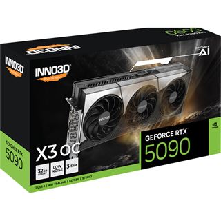 32GB INNO3D GeForce RTX 5090 X3 OC Aktiv PCIe 5.0 x16 (Retail)