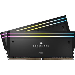 96GB Corsair Dominator Titanium RGB schwarz DDR5-6800 DIMM CL40 Dual