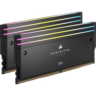 96GB Corsair Dominator Titanium RGB schwarz DDR5-6800 DIMM CL40 Dual