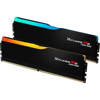 64GB (2x 32GB) G.Skill Ripjaws M5 Neo RGB schwarz DDR5 6000 CL28