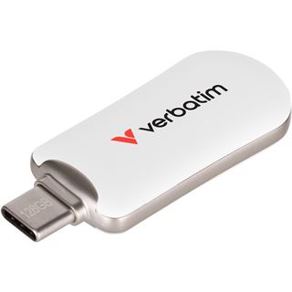 128GB Verbatim Plectra White USB-C Flash Drive