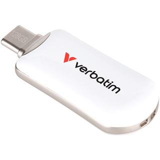 128GB Verbatim Plectra White USB-C Flash Drive