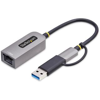 StarTech USB-C to Ethernet Adapter w/USB-A Adapter, Realtek RTL8153B