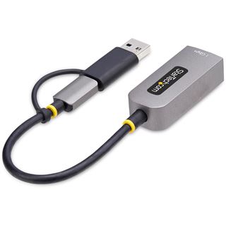 StarTech USB-C to Ethernet Adapter w/USB-A Adapter, Realtek RTL8153B