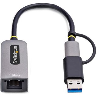 StarTech USB-C to Ethernet Adapter w/USB-A Adapter, Realtek RTL8153B