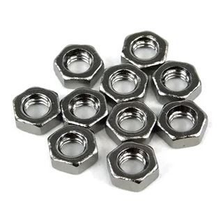 Aquatunig Mutter DIN 934 M4 Sechskant Black nickel (10er pack)