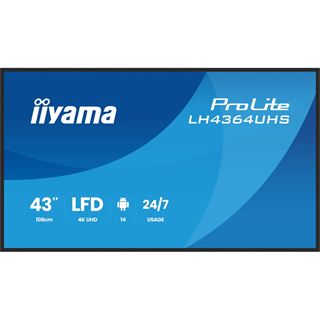 43" (109,22cm) iiyama ProLite LH4364UHS-B1AG schwarz 3840x2160