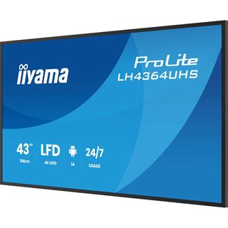 43" (109,22cm) iiyama ProLite LH4364UHS-B1AG schwarz 3840x2160