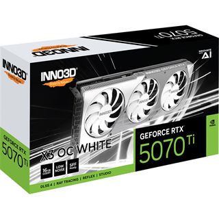16GB INNO3D GeForce RTX 5070 Ti X3 OC White Aktiv PCIe 5.0 x16