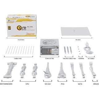 750 Watt Seasonic Core GX White ATX 3 Modular 80+ Gold