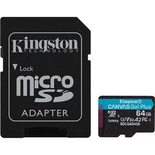 64GB Kingston Canvas Go Plus MicroSD +ADP