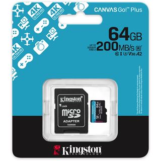 64GB Kingston Canvas Go Plus MicroSD +ADP