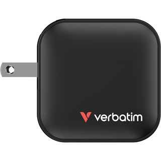 Verbatim Mini GaN Charger 70W 2xUSB-C PD, 1xUSB-A QC 3.0
