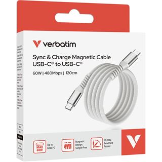 (€9,92*/1m) 1.20m Verbatim USB Lade- und Datenkabel USB C