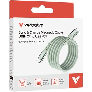 (€9,92*/1m) 1.20m Verbatim USB Lade- und Datenkabel USB C
