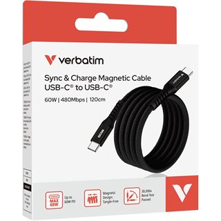(€9,92*/1m) 1.20m Verbatim USB Lade- und Datenkabel USB C