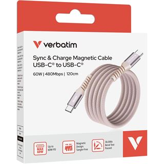 (€9,92*/1m) 1.20m Verbatim USB-C Anschlusskabel USB C Stecker