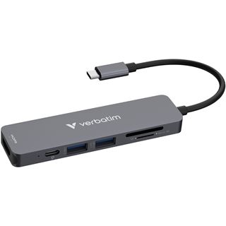 Verbatim USB-C Essentials Multi- Port Hub 6 Port/card read.