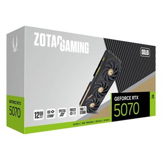 12GB ZOTAC GeForce RTX 5070 GAMING SOLID Aktiv PCIe 5.0 x16 (Retail)