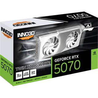 12GB INNO3D GeForce RTX 5070 TWIN X2 OC White Aktiv PCIe 5.0 x16