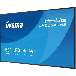 50" (127,00cm) iiyama ProLite LH5064UHS-B1AG schwarz 3840x2160