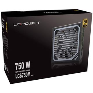 750 Watt LC-Power LC6750M V3.1 Super Silent Non-Modular 80+ Gold