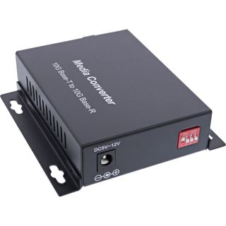 InLine Netzwerk Media Konverter 10Gb/s TP zu SFP+ LWL (für LC