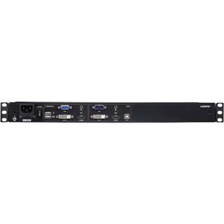 ATEN CL3800NW DE Kurze Dual-Rail 18,5"-LCD-Konsole (USB HDMI DVI