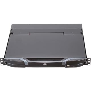 ATEN CL3800NW DE Kurze Dual-Rail 18,5"-LCD-Konsole (USB HDMI DVI
