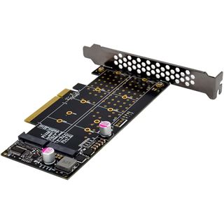 InLine PCIe Karte zu 2x intern NVMe M.2 Key M  Bifurcation, PCIe x8