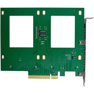 InLine PCIe Karte zu 2x intern U.2 NVMe SFF-8639 � Bifurcation, PCIe