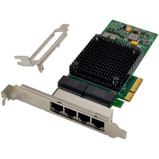 InLine Quad Gigabit Netzwerkkarte, 4x RJ45 1 Gb/s, PCIe x4