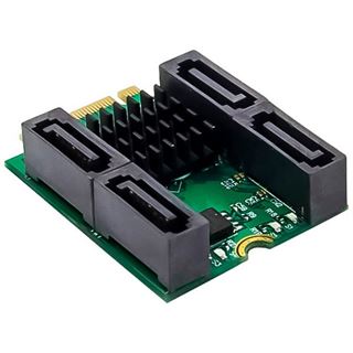 InLine Schnittstellenkarte M.2 Key B+M zu 4x SATA Stecker, RAID,