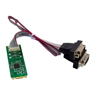 InLine Schnittstellenkarte M.2 zu 2x seriell 9pol Stecker