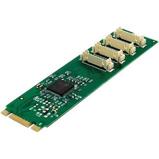 InLine Schnittstellenkarte M.2 zu 4x seriell 9pol Stecker