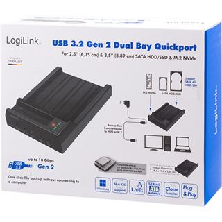 LogiLink Quickport USB 3.2 Gen2 SATA HDD/SSD
