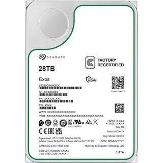 28TB Seagate HD3.5" SATA3-Raid ST28000NM000C (Rec.) Recertified