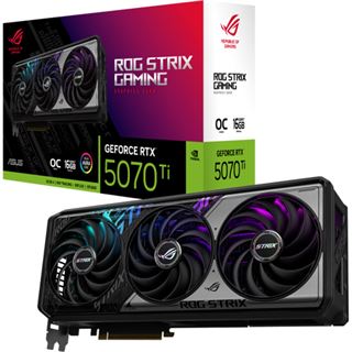 16GB Asus GeForce RTX 5070 Ti ROG Strix OC Aktiv PCIe 5.0 x16 (Retail)