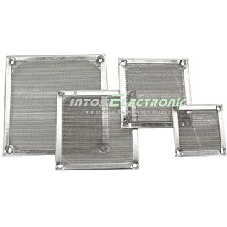 InLine Alu Lüftergitter mit Filter für 120mm Lüfter