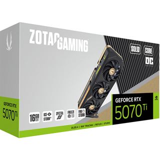 16GB ZOTAC GeForce RTX 5070 Ti Solid Core OC Aktiv PCIe 5.0 x16