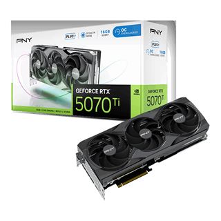 16GB PNY GeForce RTX 5070 Ti Overclocked Triple Fan Plus Aktiv PCIe
