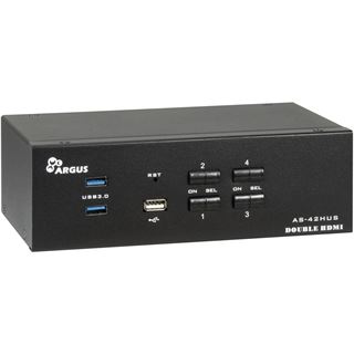 Inter-Tech IPC KVM Switch AS-42HUS HDMI, 4K@60Hz